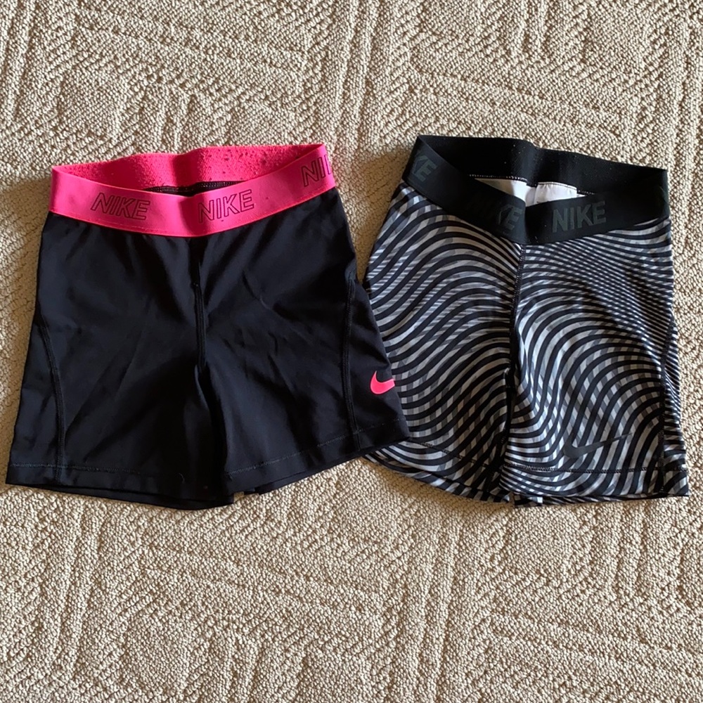 Set of Nike Pro shorts